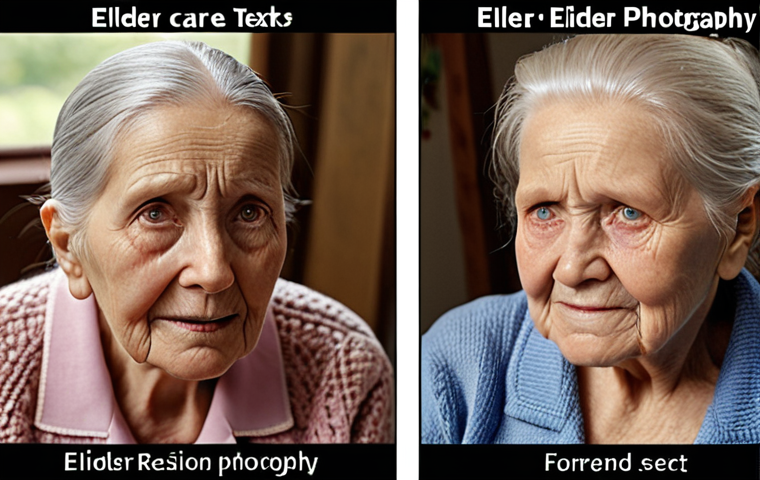 Here are two image prompts based on the provided text, focusing on different aspects of elder care: